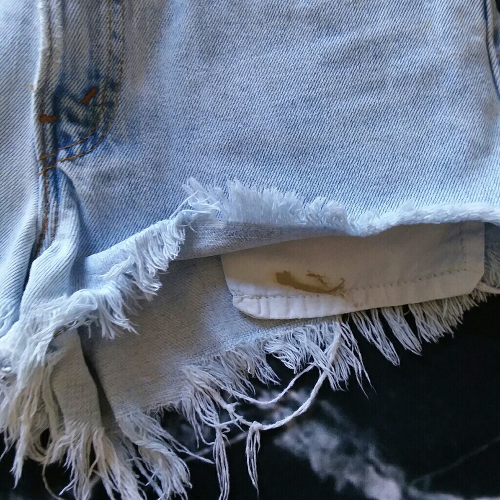 Authentic Vtg Cut-off Light Blue 550 Jean Shorts - Picture 4 of 5